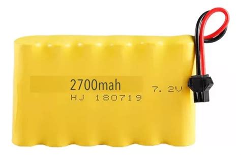 Bateria 7 2v 2700mah Plug Smp02 Para Carrinhos Aa Parcelamento Sem Juros