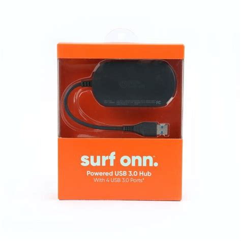 Onn Ac Powered Usb 30 Hub With 4 Usb Ports 100009061 ™ Ebay