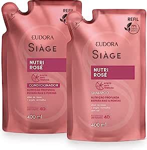 Eudora Kit Refil Si Ge Nutri Ros Shampoo Ml Condicionador Ml