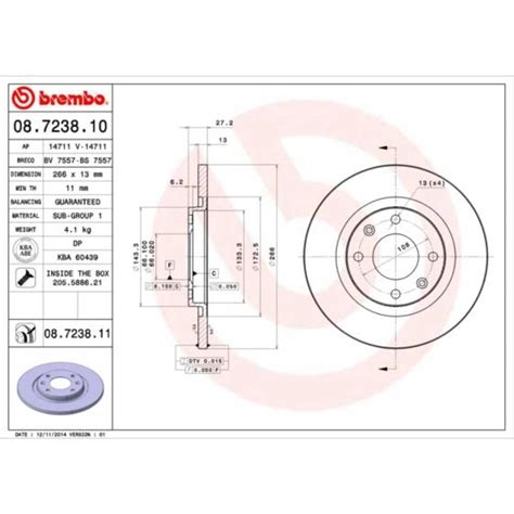 BREMBO Satz Bremsen Bremsscheiben Voll vorne Bremsbeläge für Citroën