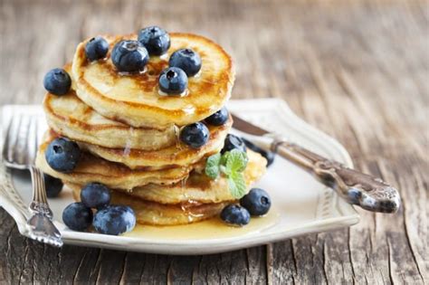 Rezept für Blaubeer Pancakes Ernährung ohne Zucker