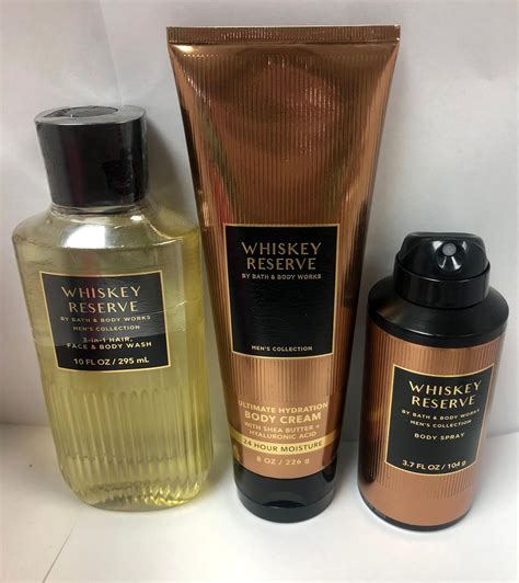 Buy Bath Body Works Whiskey Reserve For Men 3 Pc Bundle 3 In