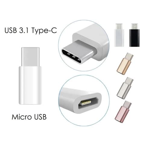 Adaptateur Micro Usb Femelle Vers Type C M Le Convertisseur