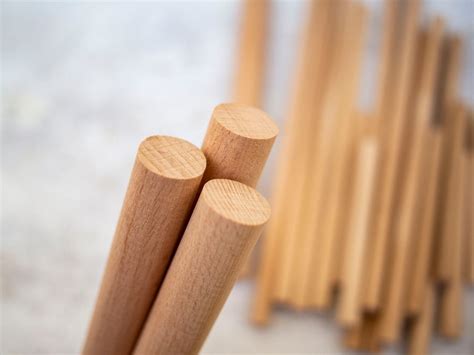 20mm Round Wooden Sticks Wood Dowel Sticks Unfinished Natural Etsy Canada