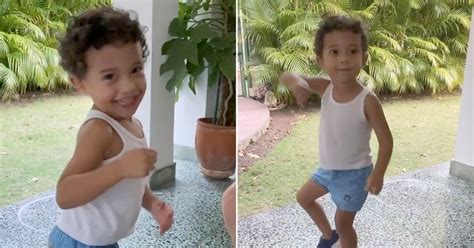 El Precioso V Deo Del Hijo De Yuliet Cruz Y Leoni Torres Bailando Mambo