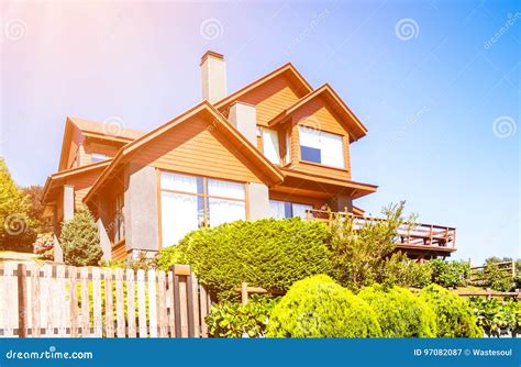 Upper Middle Class House Royalty-Free Stock Photography | CartoonDealer ...