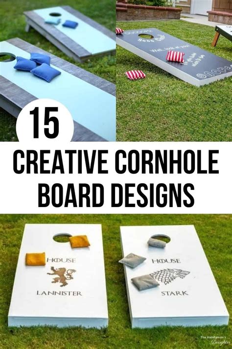 15 Creative DIY Cornhole Board Designs | Cornhole boards designs, Corn ...