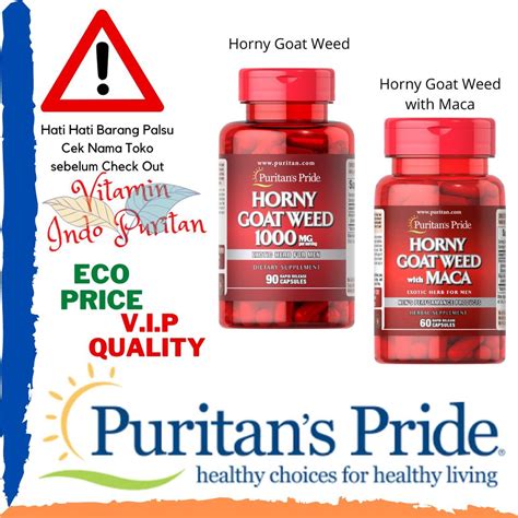 Jual Vitamin Puritan Horny Goat Weed Untuk Meningkatkan Vitalitas Dan