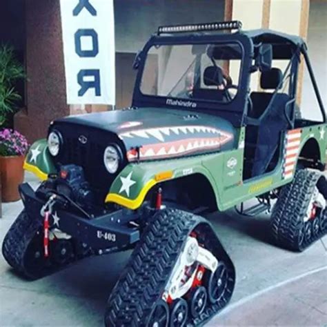 Mahindra Thar Based Roxor With Tank Tracks Can Truly Go Anywhere