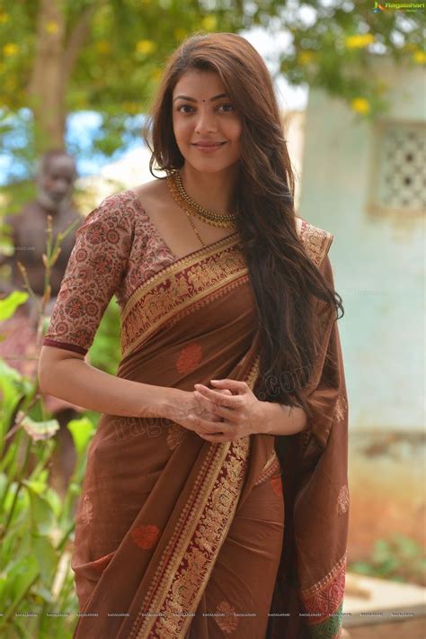 Kajal Aggarwal Stills From Nene Raju Nene Mantri Hd Gallery Saree