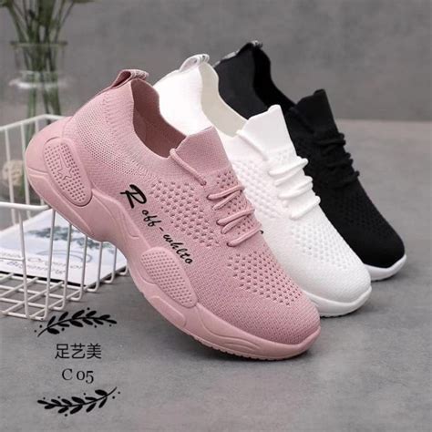 Jual Sepatu Sneakers Wanita Terbaru Sol Tebal Original M M Collection