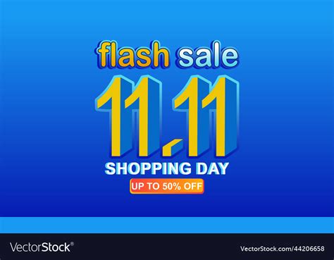 1111 Shopping Day Sale Global Shopping World Day Vector Image