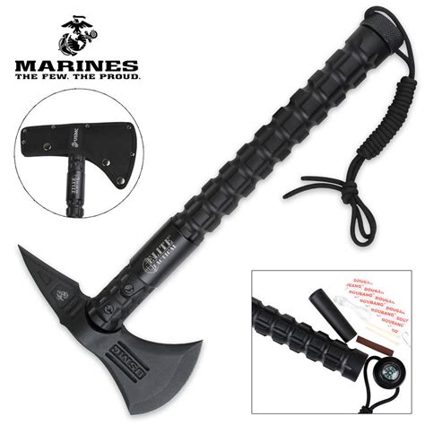 Officially Licensed Usmc Elite Tactical Bruiser Survival Tomahawk Axe