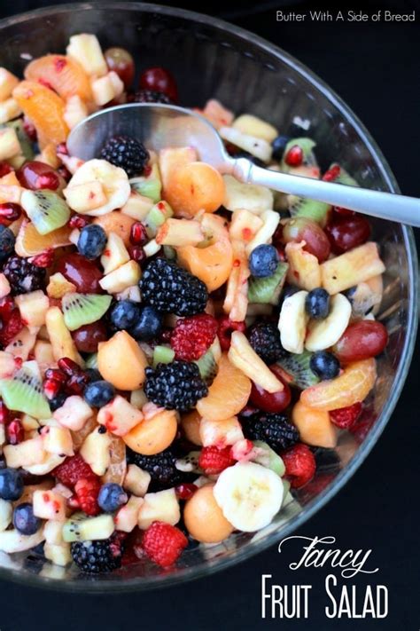 FANCY FRUIT SALAD CreateWithCrisp Butter With A Side Of Bread