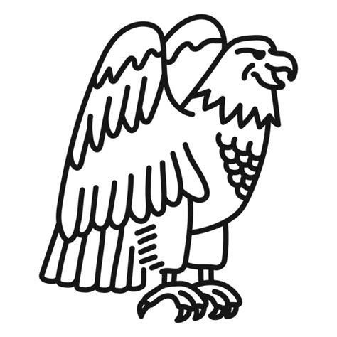 Diseño Png Y Svg De Trazo De Tatuaje De Ala De Garra De águila Para Camisetas