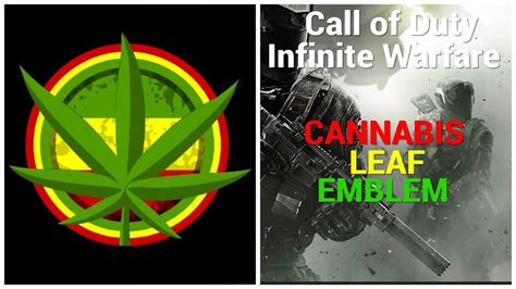 Call Of Duty Infinite Warfare Cannabis Leaf Emblem Tutorial YouTube