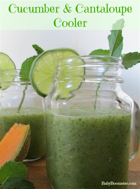 Cucumber Cantaloupe Summer Cooler Smoothie