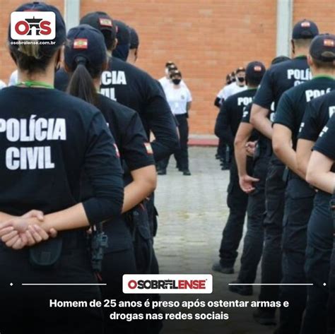 Homem De 25 Anos é Preso Após Ostentar Armas E Drogas Nas Redes Sociais