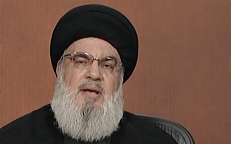 Nasrallah Makes False Oct 7 Claims Calls Israel A Weak State Justifies Attacks On Us Troops