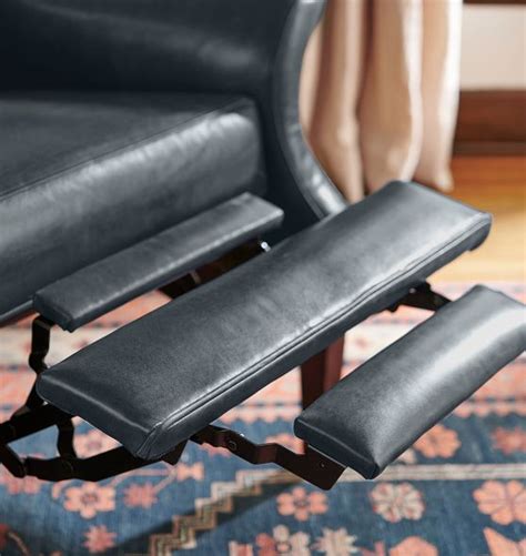 Clinton Modern Wingback Leather Recliner Chair | Rejuvenation