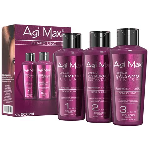 Buy Agi Max Traditional 3 Steps The Best Straightening Brazilian Keratin Hair Treatment Kit 3 X