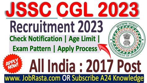 Jssc Cgl Recruitment Post Notification At Jssc Nic In