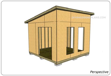 12x12 Shed Plans | Free | Slant Roof | Material List | DIY