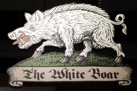 White Boar Emblem Lion Sculpture Emblems Art