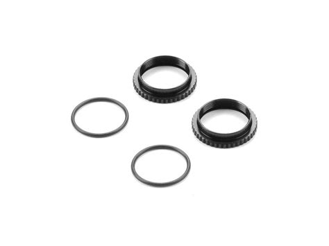 308046 K XLP Aluminium Shock Adjustable NUT Black 2 XRAY