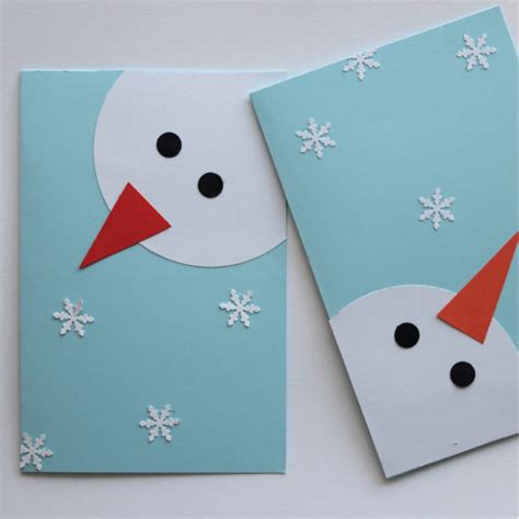 Christmas Cards with Snowmen | Set of 10 + Envelopes - Aesthetic ...