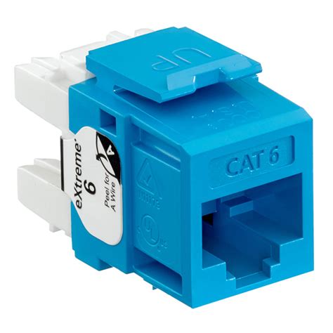 Leviton Rl Quickport Snap In Connector Blue