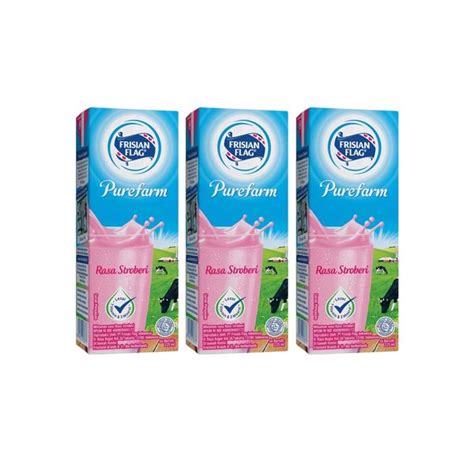 Jual Frisian Flag Susu Uht Purefarm Ml Rasa Stroberi Cokelat Coconut