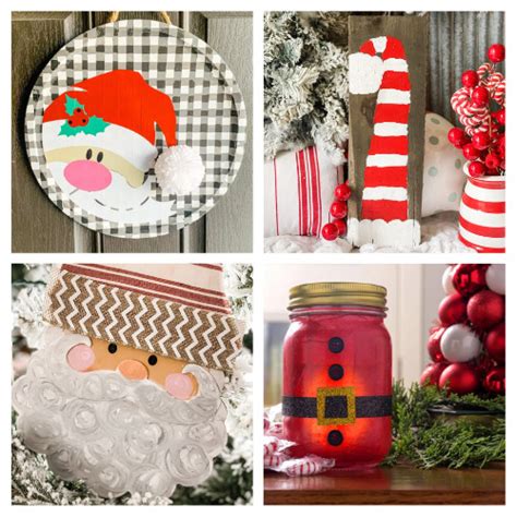 16 Cute Santa Crafts: Christmas DIY Décor- A Cultivated Nest