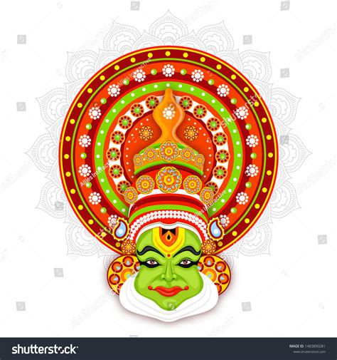 Kathakali Face Stock Vectors Images Vector Art Shutterstock