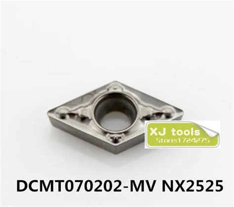 무료 배송 10pcs DCMT070202 MV NX2525 DCMT070204 MV NX2525 세라믹 인서트 SDJCR