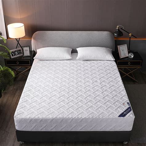 Six Sided All Inclusive Mattress Cover Zipper Quilted Bed Cover Solid