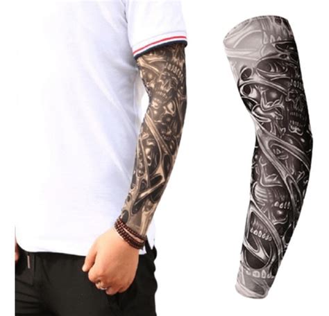 Kit Pares Manguito Tatuagem Fake Tattoo Sleeve Atacado