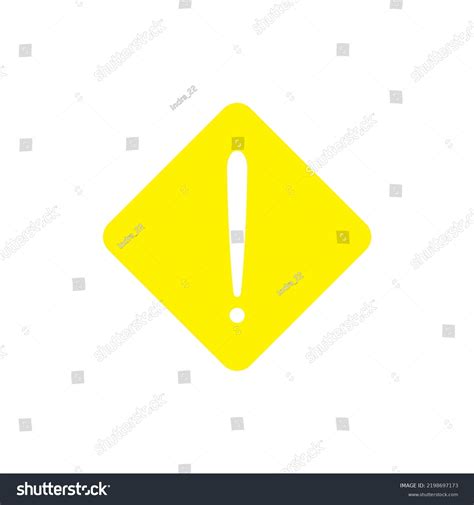 Warning Sign Vector Yellow Color Stock Vector (Royalty Free) 2198697173 | Shutterstock