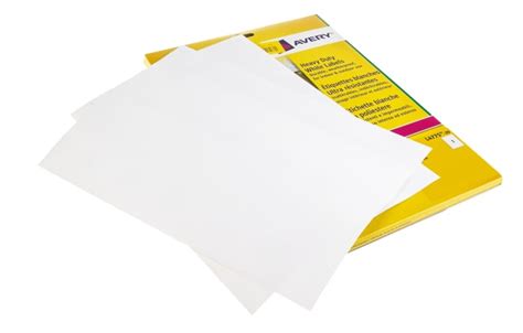 L4775-20 Avery | Avery White Adhesive Heavy duty Label Sheet, Pack of ...