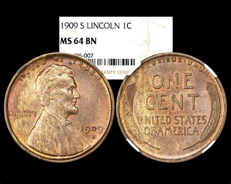 S C Lincoln Wheat Cent Ngc Ms Bn Rb The Penny Lady