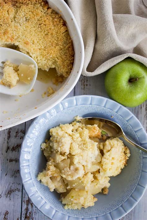 Apple Crumble with Custard | A Baker's Bookshelf