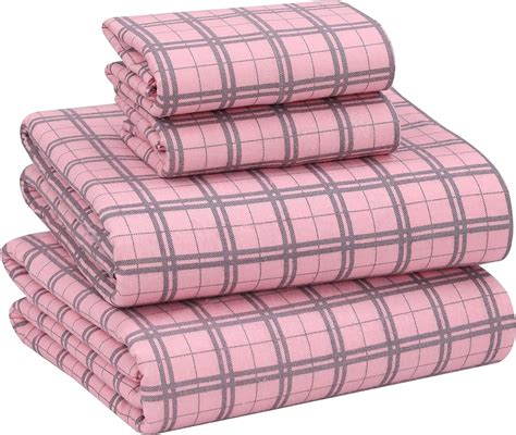 Ruvanti Flannel Sheets Full Size Cotton Brushed Flannel Bed