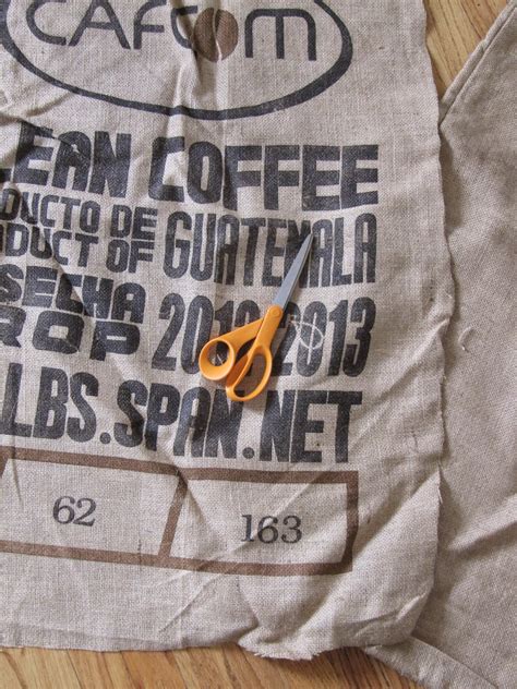 Framing A Burlap Coffee Sack The Wicker House