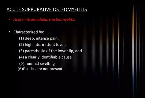 Osteomyelitis Of Jaws Ppt Free Download