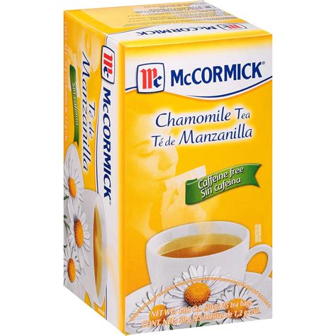 Amazon Mccormick Count Caffeine Free Chamomile Tea Bags