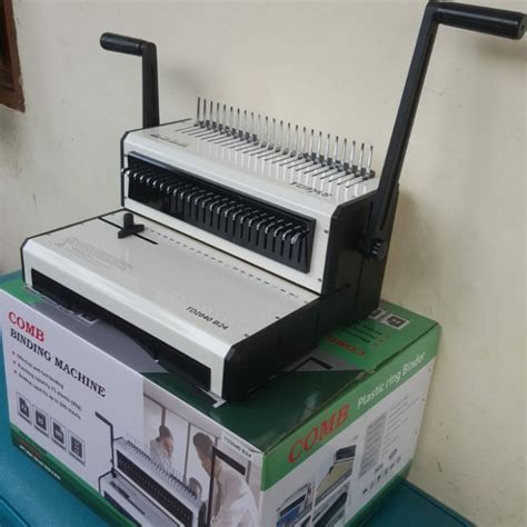 Jual Mesin Jilid Ring Plastik Comb Binding Machine F4 TOPAS TD2040 B24