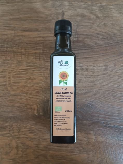 Bio Suncokretovo Ulje 250 Ml Veselic