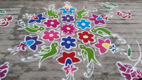 Parrot kolam || 15 dots Kolam – Kolams of India