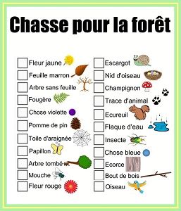 Chasse Au Tr Sor De Balade Imprimer Gratuitement