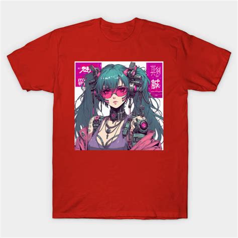 Cyberpunk Anime Girl Anime Manga Otaku T Shirt Teepublic